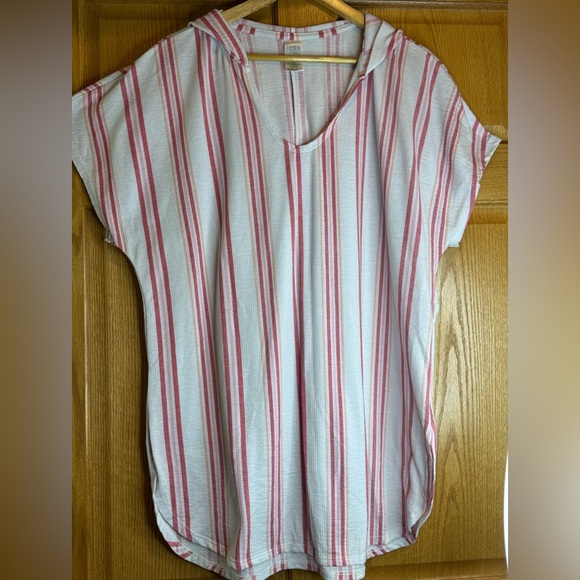 NWOT TIME & TRU Striped Hooded Swim Cover - Picture 3 of 8